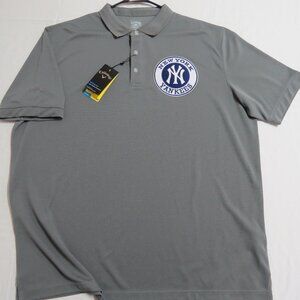 New 2XL YANKEES Gray Callaway Men's db #21L Golf Polo Shirt